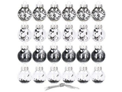 Karácsonyi gömbök 24db CA0886