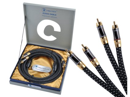 2RCA-2RCA 1,8 m audió kábel Cabletech Platinum Edition