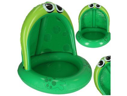 Felfújható pontonmedence tetővel 95 cm-es békával