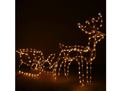 20300 cl1224 renifer swietlny z saniami 264 led M0