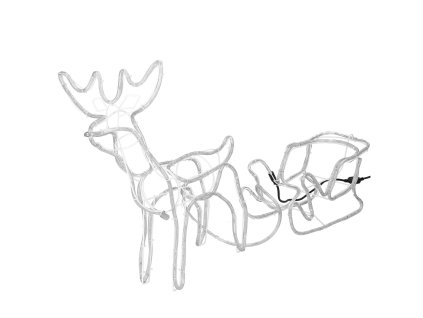 Megvilágított rénszarvas CL1224 264 LED