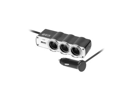 rozdzielacz gniazda zapalniczki samochodowej x3 z kablem i usb 79868b5bd5bc4309ae7ad31cada74977 cdcebe7f