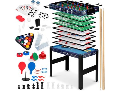 Multifunkcionális játékasztal 12in1 106x59x90 cm NS-801 fekete