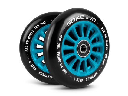 Kerekek freestyle robogóhoz SOKE EVO 100mm 88A kék 2db
