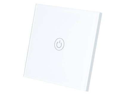 Egyérintéses kapcsoló No.1 üveg fehér LTC