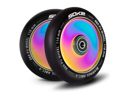 Freestyle robogó kerekek SOKE 110mm 88A szivárvány 2db