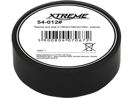 Szigetelőszalag 0,15mm/19mm/10m - fekete 54-012#