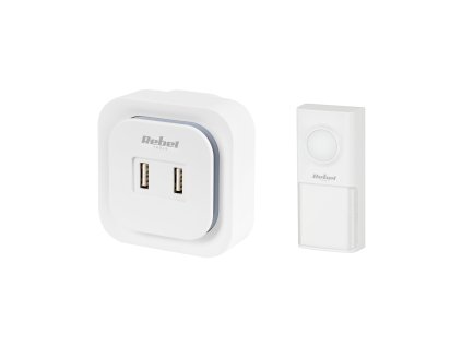 dzwonek bezprzewodowy do drzwi rebel z wtyczka 230v 36 melodii 2 gniazda usb 649ea251ad5c4850990b5ae298aea895 aa71a327