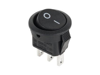 Billenőkapcsoló 3A/250V fekete PRK0123