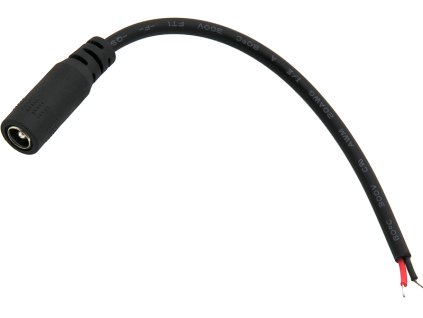 DC 2,5/5,5 aljzat 15 cm-es kábellel
