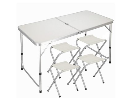 Kempingasztal + 4 szék CS0035