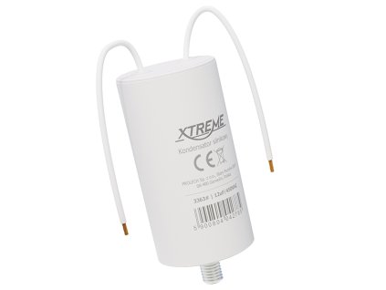 Indítási kondenzátor 12uF/450V vezetékekkel