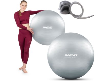 Fit labda 75 cm NS-952 ezüst + pumpa