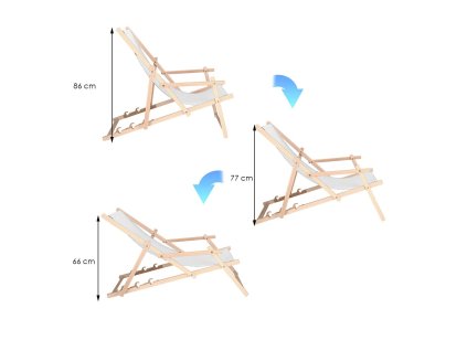 Strandszék DC003 világosszürke