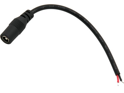 DC 2.1/5.5 aljzat 15 cm-es kábellel