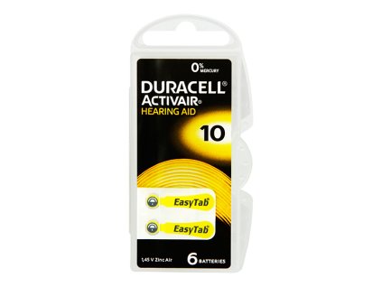 DA-10 DURACELL akkumulátor hallókészülékhez