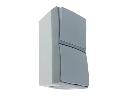 Aljzat kapcsolóval AQUATIC PRO IP55 2P+E, szürke/grafit