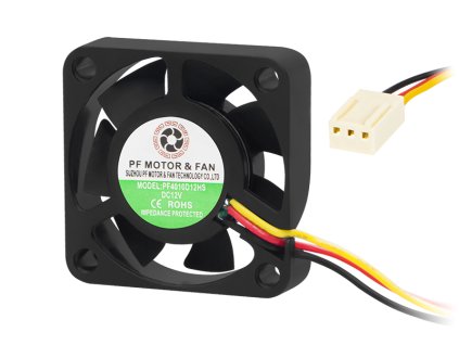 PC ventilátor 40x10 12V 4010D12 csúszó golyóscsapágyazással