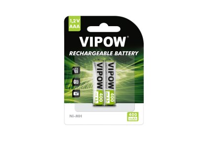 Újratölthető akkumulátorok AAA Ni-MH R03 400 mAh 2db buborékcsomagolásban