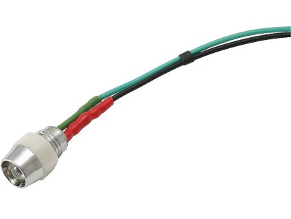 LED jelzőlámpa 5 mm (FEHÉR 12V) kábellel