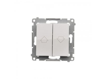 Egyetlen vak gomb Simon 54 prémium modul fehér