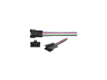 LED-csatlakozó kábellel RGB csíkokhoz LX1043