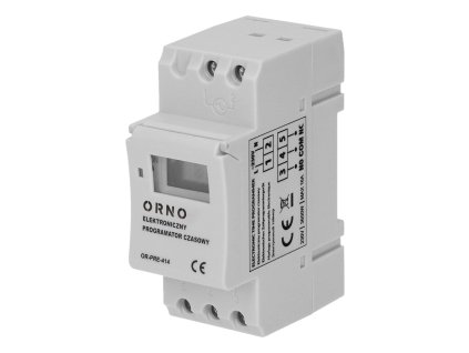 Digitális DIN sínes időzítő