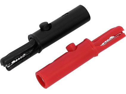 Croc-clamp KK1 piros/fekete
