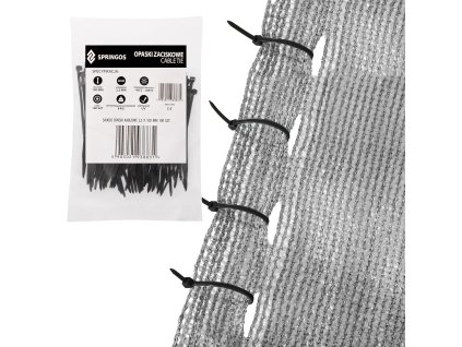 Szalag 2,5x100mm 100db SA0002 fehér