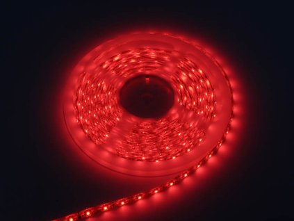 LED szalag piros 3528 5m/300 vízálló