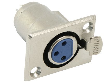 XLR csatlakozó 3P fémházhoz