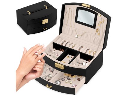 Ékszeres doboz MS-708 - fekete