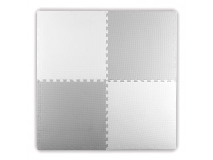 Hab puzzle a padlón 4 darab fehér és szürke