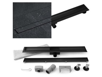 Zuhanycsatorna 80 cm 2in1 TILE