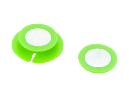 Kábeltartó - mágneses klipsz zöld