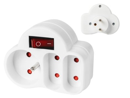 Elektromos elosztó R-12WS 3GN kapcsolóval