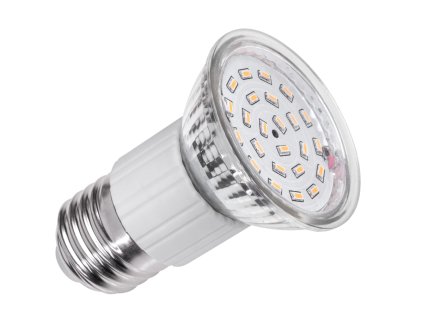 LED izzó E27 (24x3014 SMD) 4,5W, 3000K, 230V (üvegburkolat)
