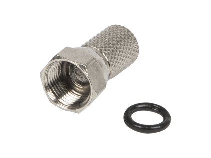 F csatlakozó 100db RG6/6,8 mm/20 mm tömítéssel