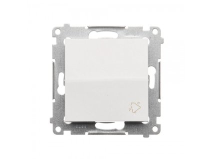 Nyomógombos kapcsoló Simon 54 csengőmodul fehér