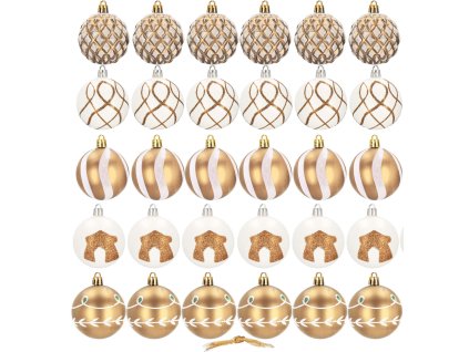 Karácsonyi gömbök 30db CA0865
