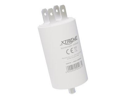 Indítási kondenzátor 20uF/450V 6,3 mm-es csatlakozó