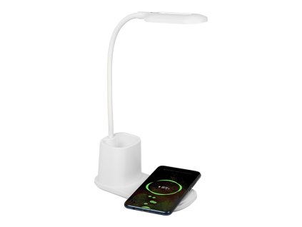 LED asztali lámpa + indukciós töltő QC LB-05
