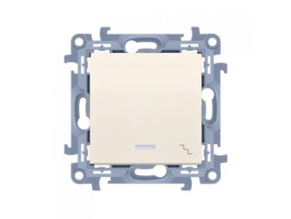 Switch Simon 10 No.6 LED háttérvilágítás, bézs modul