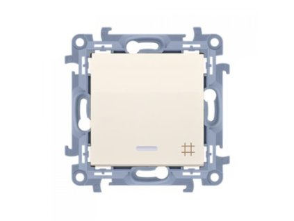 Switch Simon 10 No.7 LED háttérvilágítás, bézs modul