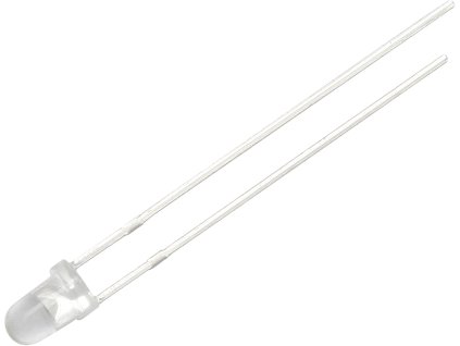 LED 3mm ( 12V piros világos )