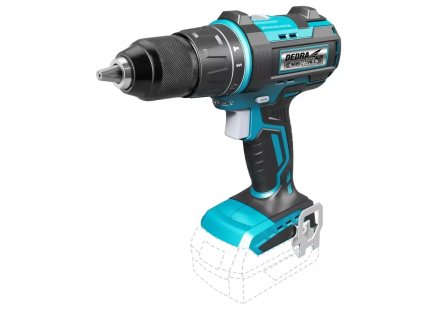 AKU csavarhúzó 18 V, DEDRA SAS+ALL DED7142 50 Nm, 13 mm, ütőfunkcióval, kefe nélküli DED7142