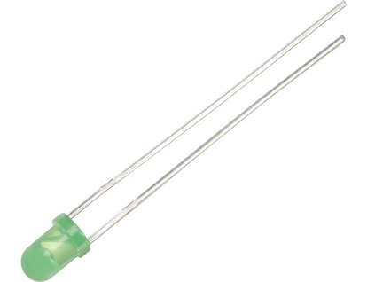 LED 3mm ( zöld matt )
