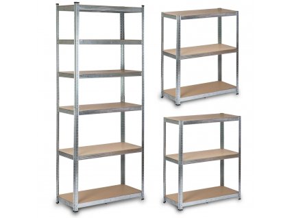 Fém polc 222 x 90 x 40 cm HR-814