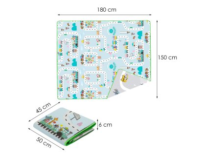 Habszőnyeg gyerekeknek 150 x 180 x 0,5 cm KM0009