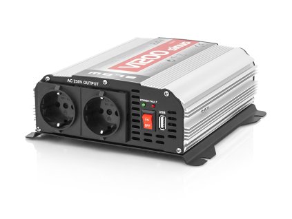Feszültség átalakító 24V-ról 230V-ra tiszta szinusz V1200 600W